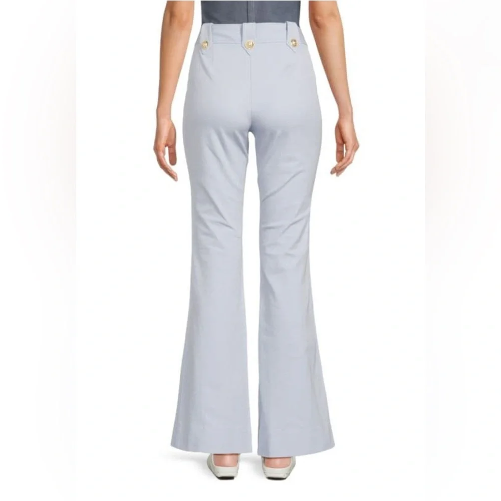 DEREK LAM 10 CROSBY***Robertson Powder Blue Flared Pants***US 4***$385 CURRENT - Picture 4 of 7